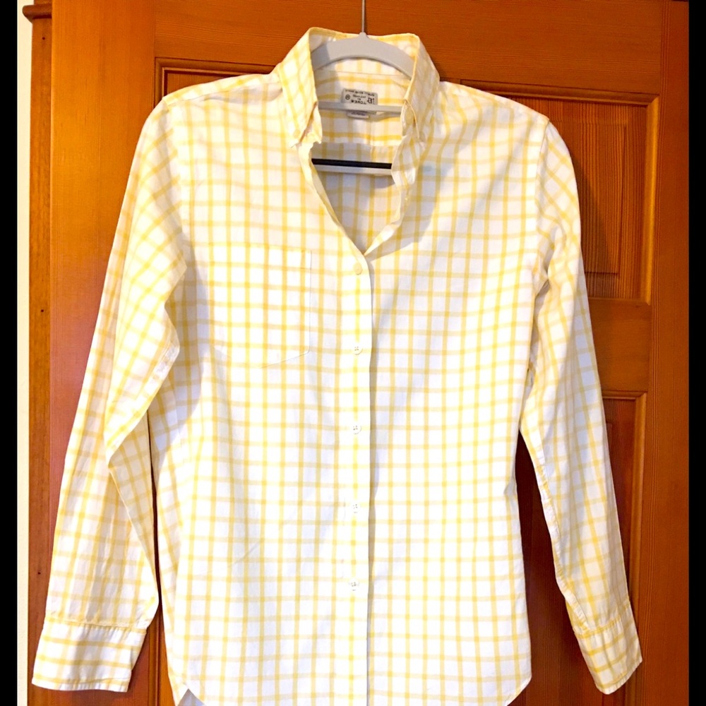 JCrew Casual button down shirt Gingham XS